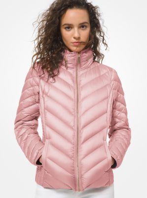michael michael kors quilted nylon packable down jacket
