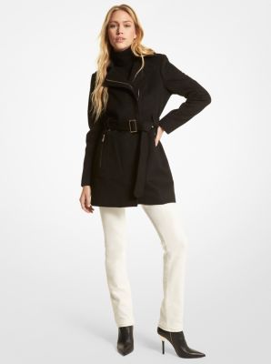 Michael kors long store black winter coat