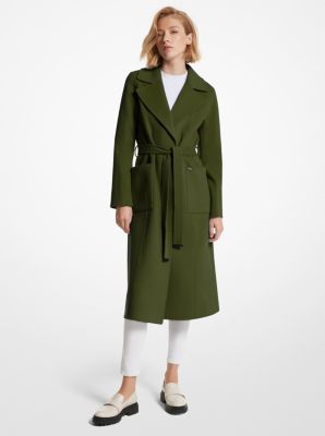 Michael kors double breasted shop trench coat