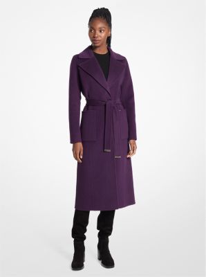 Michael kors purple fur coat best sale