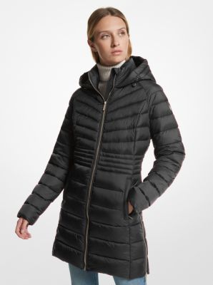 Quilted Nylon Puffer Coat image number 0