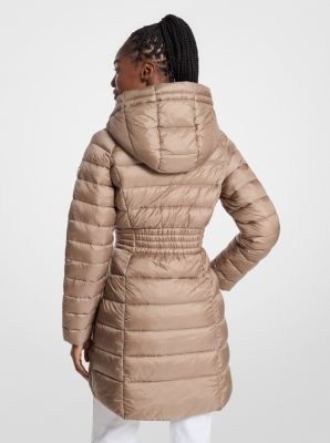 Quilted Nylon Puffer Coat