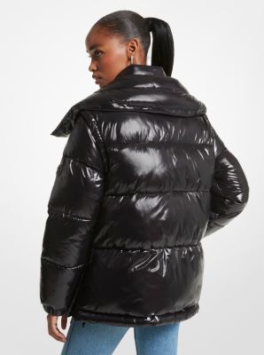 Michael kors nylon clearance puffer jacket