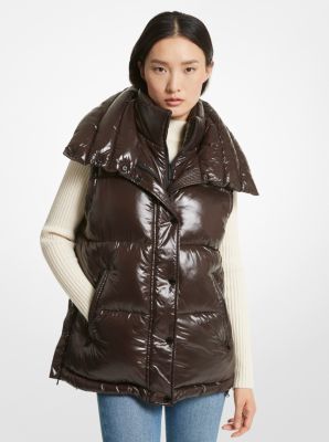 Michael kors quilted nylon best sale puffer jacket