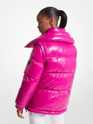 Clothing Michael Kors Parka Pink Fur Pink Michael Kors Coat Hot