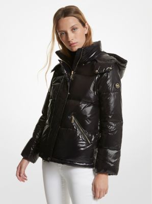 Veste en cuir michael kors hot sale