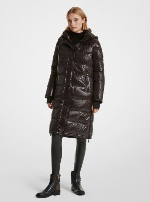 Quilted Nylon Puffer Coat