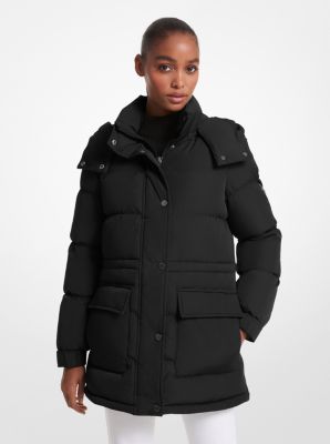 Michael kors black store bubble jacket