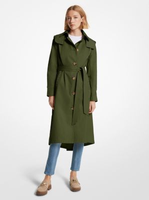 Cotton Blend Trench Coat