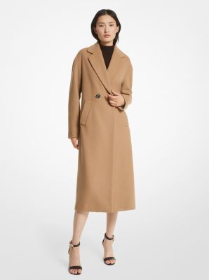 Michael kors wool shop blend scarf coat