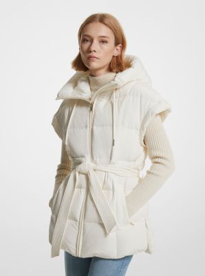 Michael kors shop hooded puffer vest