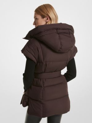 Michael kors best sale black puffer vest