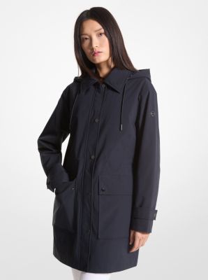 Michael kors deals raincoat with hood