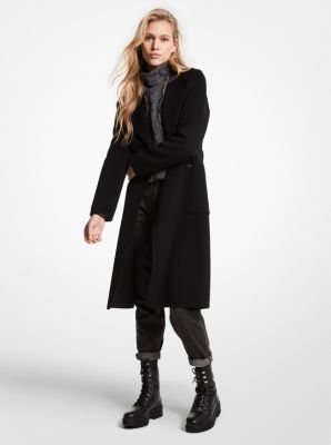 Michael michael kors store belted wrap coat