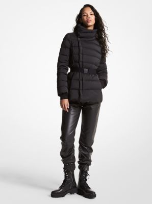 Women's asymmetrical store puffer coat