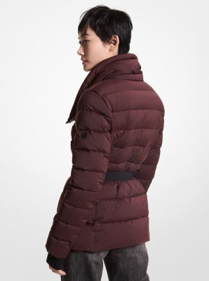 Michael kors asymmetrical hooded packable puffer shop coat