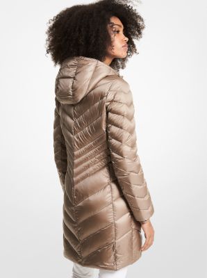 Michael kors packable outlet quilted jacket