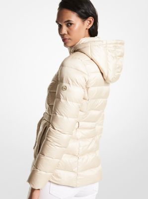 Packable nylon puffer 2025 jacket michael kors