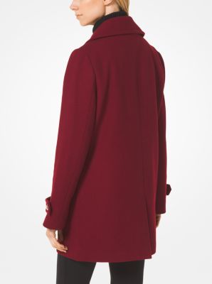 Michael kors double discount breasted peacoat women