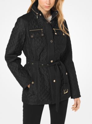 michael kors red quilted jacket