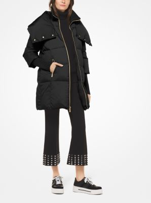 Nylon oversized puffer jacket best sale