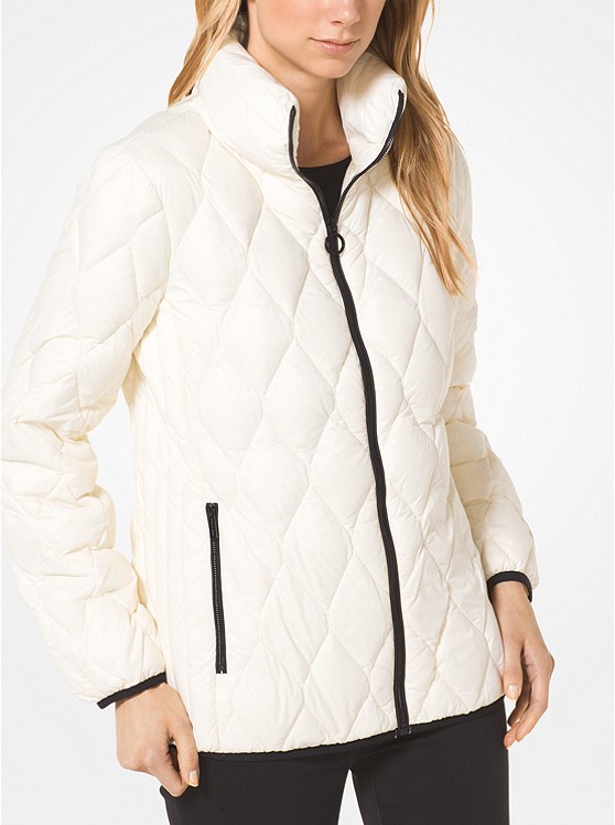 $200. Quilted Nylon Packable Down Jacket. 