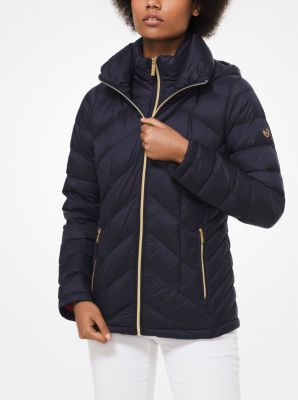 michael michael kors quilted nylon packable hooded puffer jacket