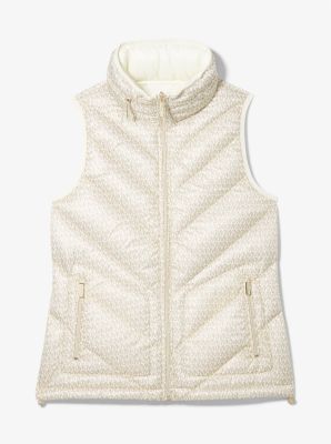 Reversible Logo Print Quilted Vest image number 2