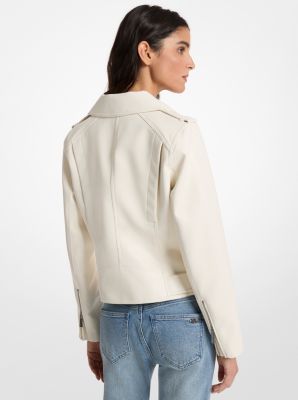 Moto Jacket in WHITE | Michael Kors