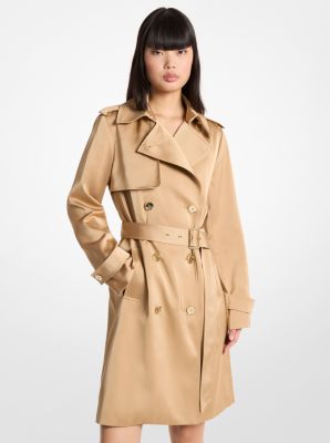 Satin Trench Coat