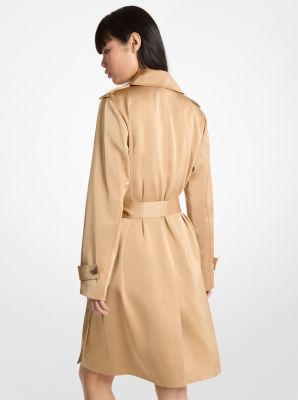 Satin Trench Coat