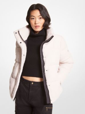 Faux Shearling Quilted Puffer Jacket Michael Kors Canada