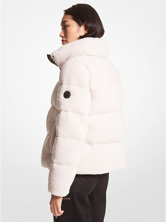 Faux Shearling Quilted Puffer Jacket image number 1