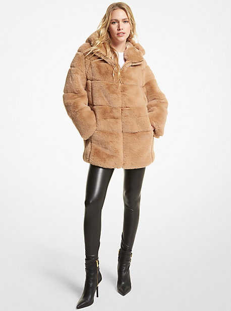 Quilted Faux Fur Jacket | Michael Kors