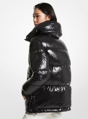 Michael kors nylon puffer on sale jacket