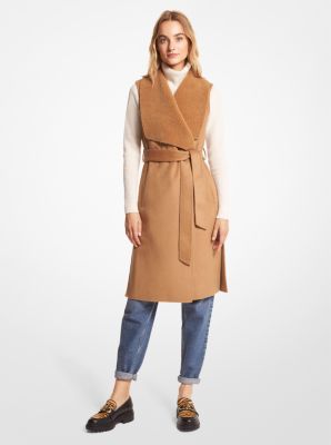 Sherpa hot sale wrap coat