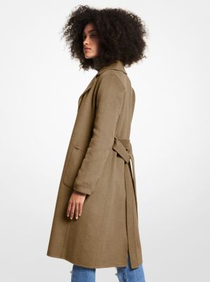 Wool Blend Wrap Coat image number 1