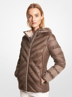 Nylon Packable Hooded Jacket