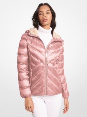 Nylon Packable Hooded Jacket | Michael Kors
