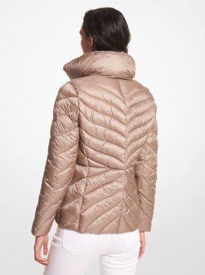 Michael kors quilted store nylon packable puffer coat