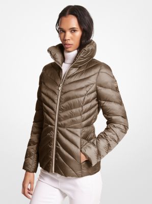 Michael Kors Women's Faux-Fur-Trim Hooded Puffer Coat, Created for