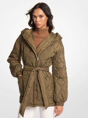 Quilted Ciré Puffer Coat | Michael Kors