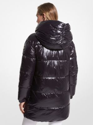 Michael kors nylon oversized puffer jacket best sale