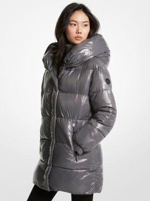 Quilted Nylon Puffer Coat