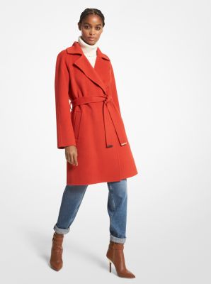 Michael kors wrap clearance coat