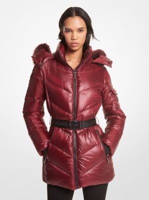 Michael kors faux store fur puffer jacket