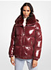 Faux Fur-Trim Quilted Nylon Puffer Jacket image number 0