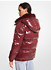 Faux Fur-Trim Quilted Nylon Puffer Jacket image number 1