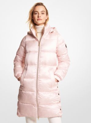 Michael kors quilted satin on sale puffer