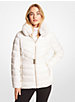 Faux Fur Trim Quilted Nylon Packable Puffer Jacket image number 0